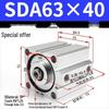 SDA Series Pneumatic Cylinders: Sizes 12 to 100mm, Stroke 35 to 90mm