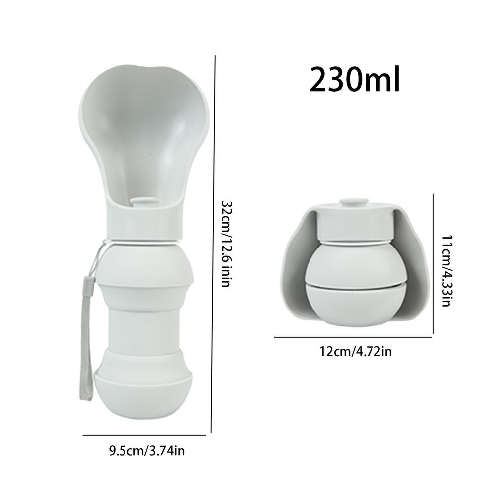 

Silicone Dog Bowl Foldable Dog Drinking Cup Soft Leakproof Pet Water Dispenser Dog Walking Accessories Portable Water Feeder For