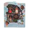 Mattel Disney Princess Moana Story Book Set 4 Mini Dolls with Mini Figures Dress Up Play for Ages 3 and Up Multi HLW90 Doll/House Play/Pretend