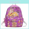 Kids Cartoon Capybara Backpack For School With Durable Nylon And Antiload Features For Toddler Daily Use