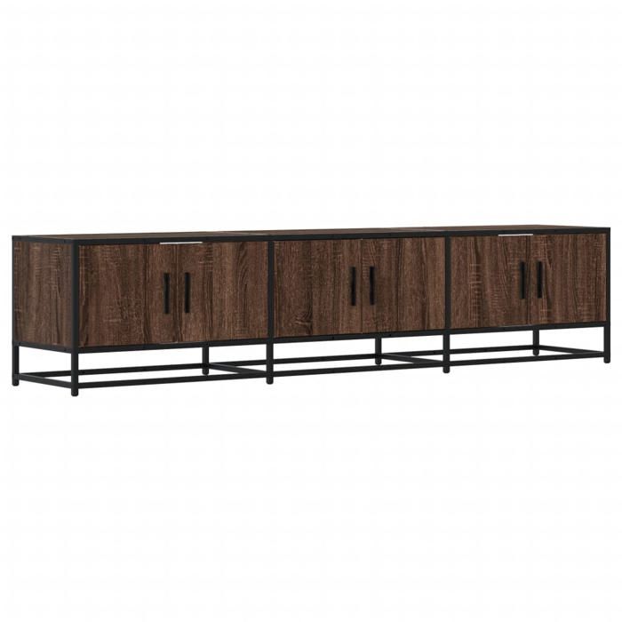 VidaXL Meuble TV chêne marron 180x35x41 cm bois d'ingénierie, support TV, buffet TV, meuble multimédia, banc TV, meuble 3300789
