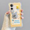 KEYSION Crossbody Strap Phone Case for VIVO V50 Lite 5G Cute Cartoon Long Lanyard Mirror Shockproof Cover for VIVO V50 Lite
