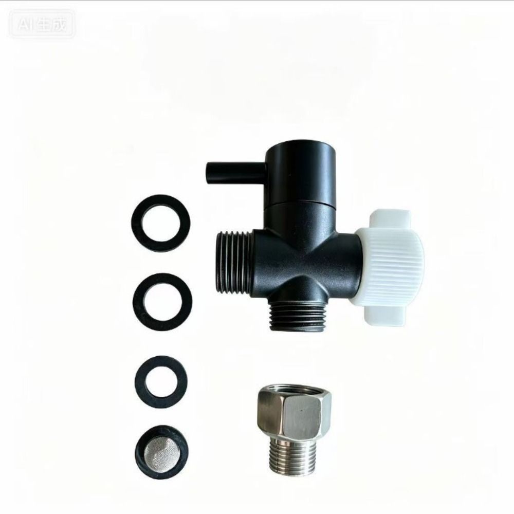 Chrome Finish Bidet T Adapter Solid Brass Tee Connector Premium Brass T Adapter  Handheld Toilet