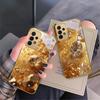 Brilliant Gold Diamonds For Samsung A 01 52S A04 A05S A10 A12 A13 22 23 24 36 42 M02 Note 10 20Ultra 8 9 Golden Glass Phone Case