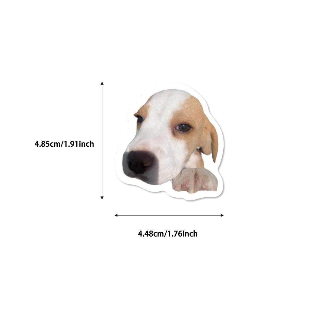 64 Sheets Puppy Cartoon Animal Stickers for Phone Cases, Suitcases, Laptops, Journals