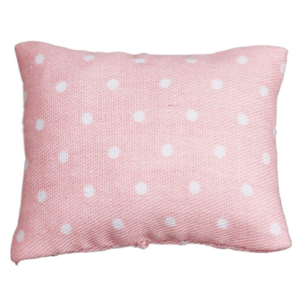 Pretend Play 1:6/1:12 Dollhouse Furniture Doll House Accessories Simulation Plaid Pillow Gifts