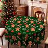 Christmas Theme Tablecloth Round Tablecloth Christmas Eve Christmas Restaurant Decoration Table Cloth Art Coffee Table Cloth
