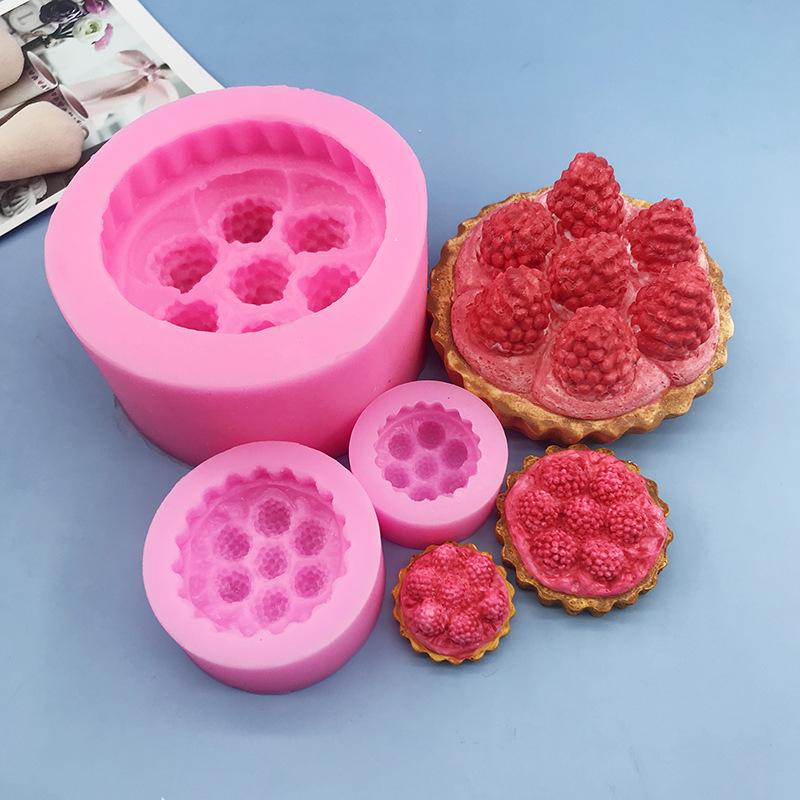 Raspberry & Strawberry Tart Pinching Mold - Handmade Candle & Chocolate Mold