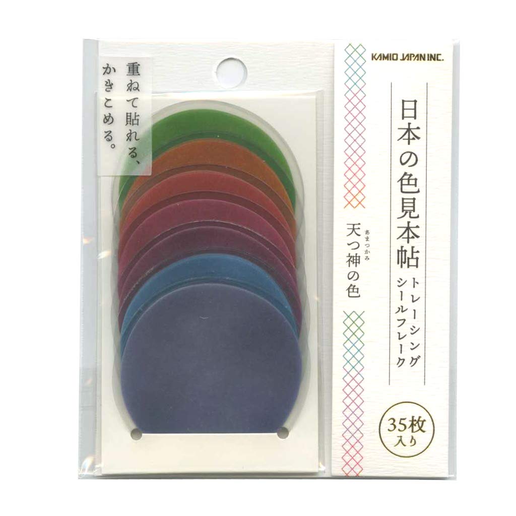 

Japanese Color Sample Book Tracing Flake Stickers of the Heavenly 41125 [Colors Gods]