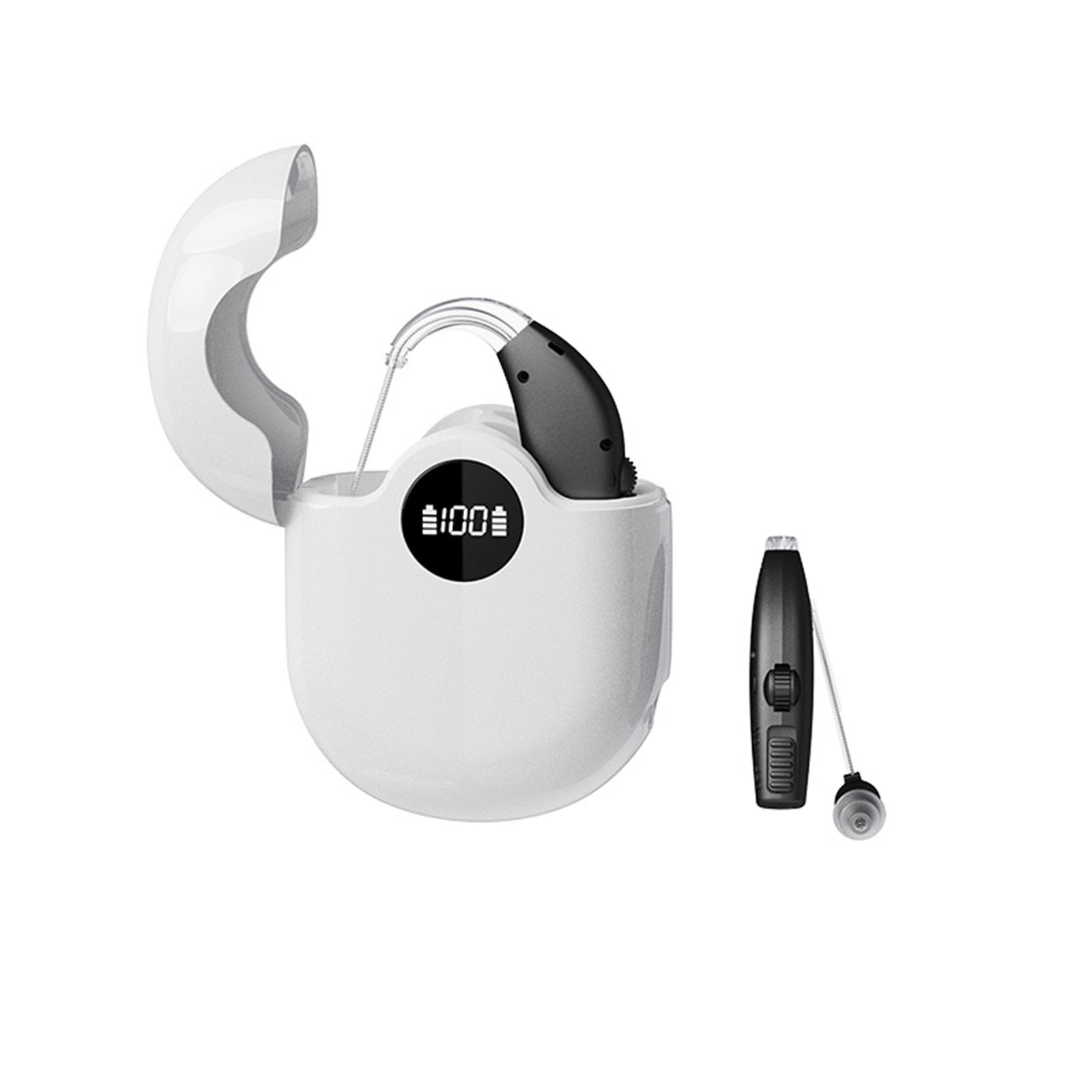 

Комплект из 2 слуховых аппаратов для пожилых людей, перезаряжаемые слуховые аппараты, персональный усилитель звука, взрослые, слуховой Black