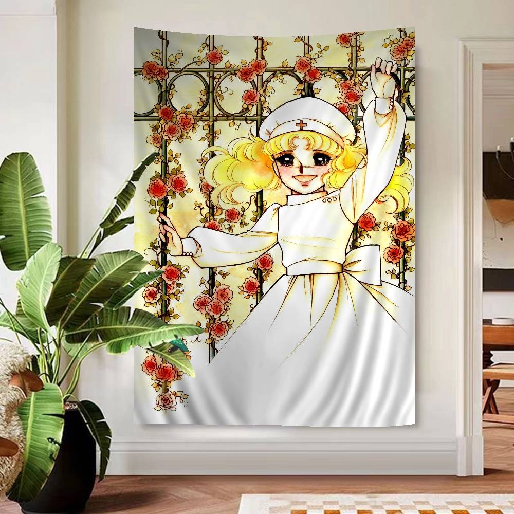Candy Candy Anime Cartoon Tapestry Art Science Fiction Room Home Decor Wall Hanging Home Decor