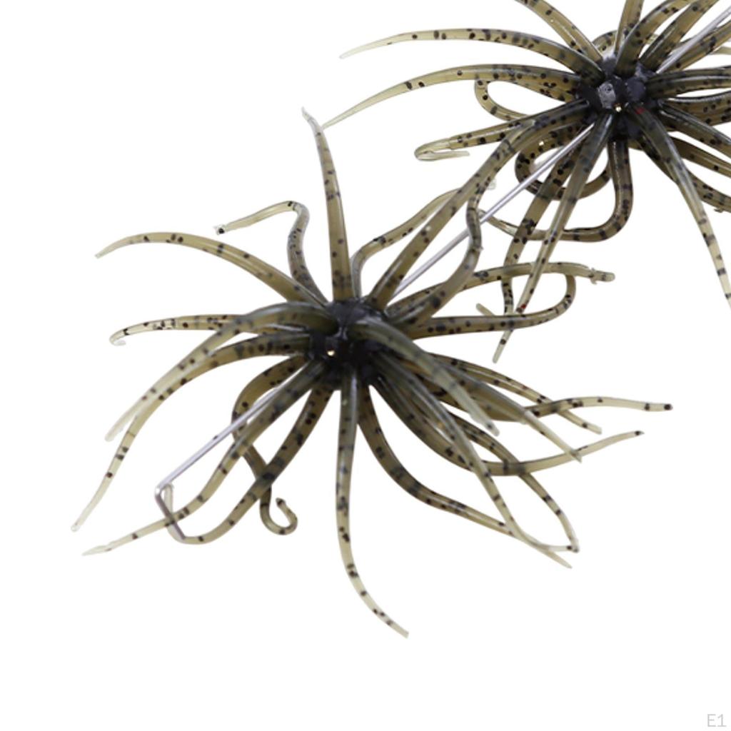 2 Pieces Fishing Lures Lure with Hooks Swimbait for Walleye Bluegill Sunfish Crappie