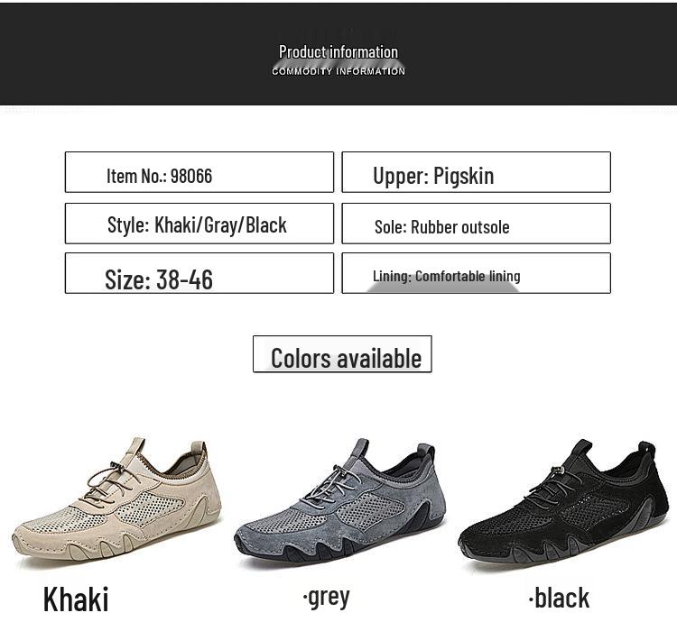 2021 Men's Summer Mesh Octopus Loafers: Breathable Slip-On Leather Casual Driving Shoes