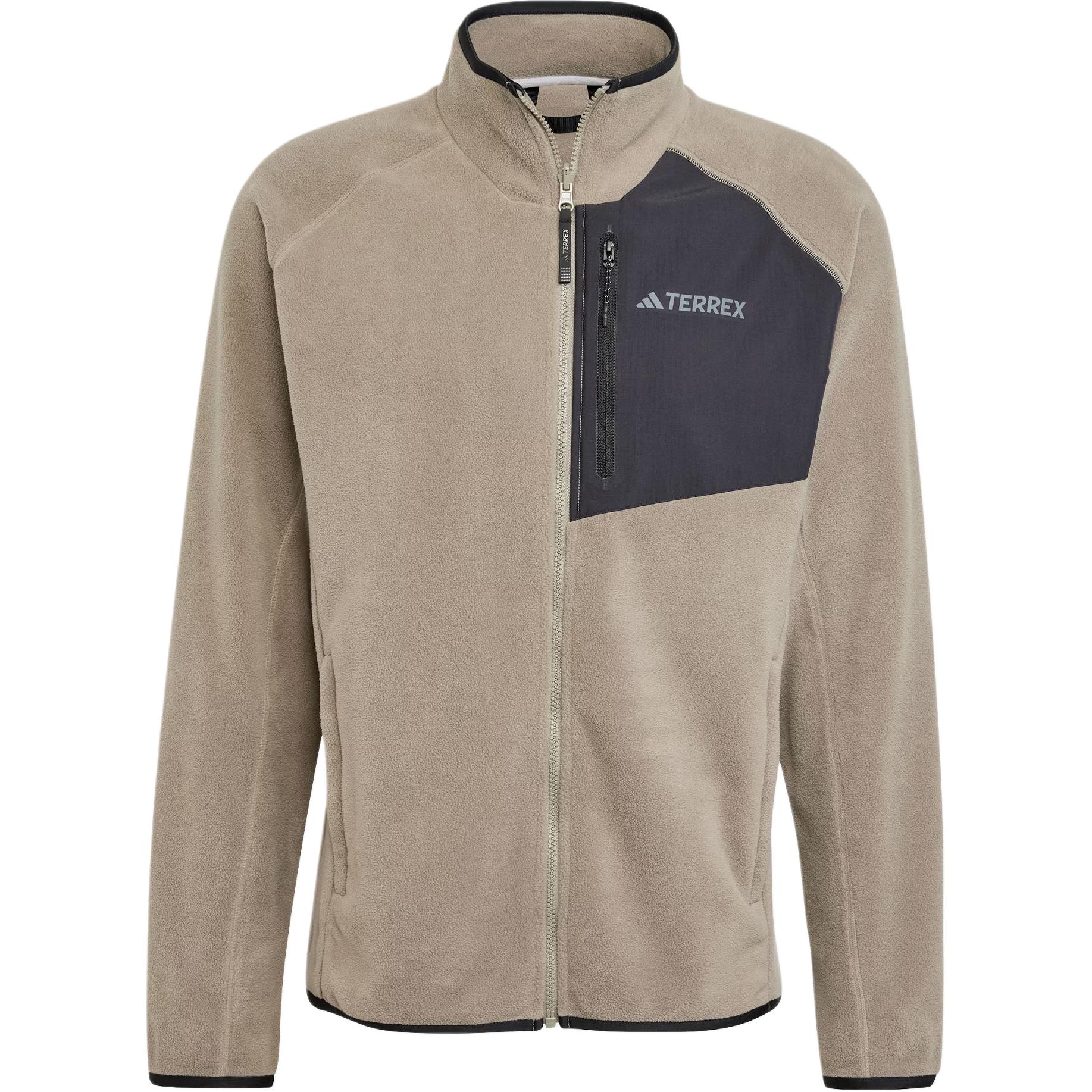 Adidas Terre MULTI FLEECE JACKET Бархатистая куртка Пальто Мужская Земляной Умбра IY0087- XL