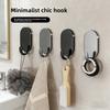 Non-drilled Stainless Steel Hook with Strong Adhesive for Heavy Load. Bathroom and Toilet Hanging Item Adhesive Wall Mount.