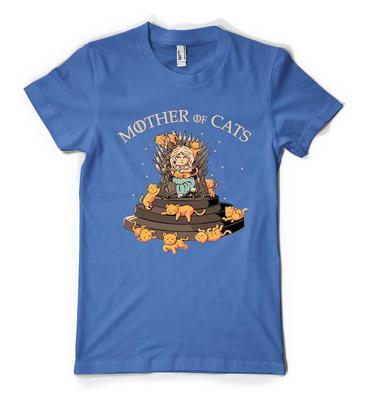 Mother Of Cats GOT Dragon Iron Throne Mashup Personalised Unisex Adult T Shirt