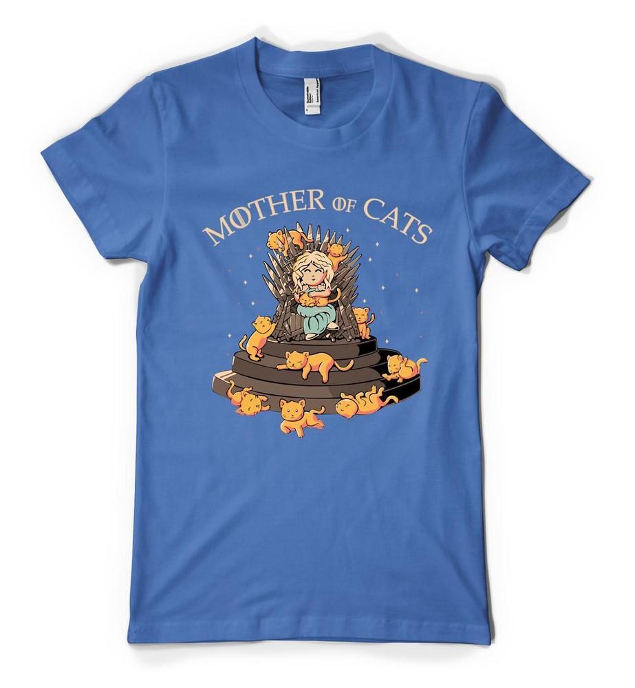 

Mother Of Cats GOT Dragon Iron Throne Mashup Personalised Unisex Adult T Shirt L