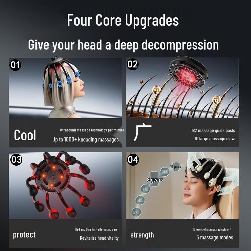 HEZHENG Second Generation Electric Head Massager