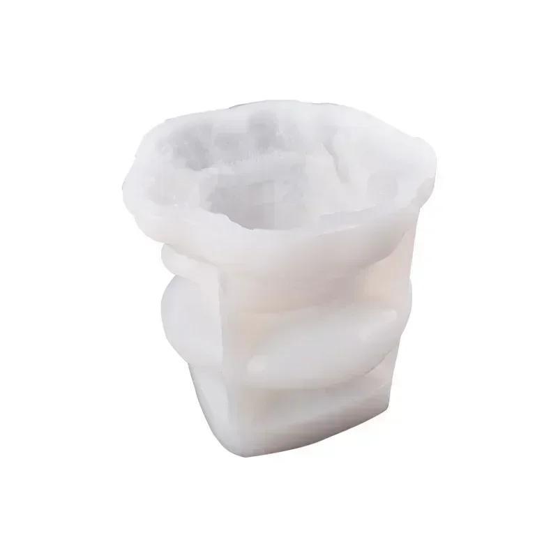 1 ks 3D velká forma na svíčku s motivem hub, ručně vyráběná vonná svíčka, DIY aromaterapie, sádrová dekorace, pryskyřičná gelová forma na houby