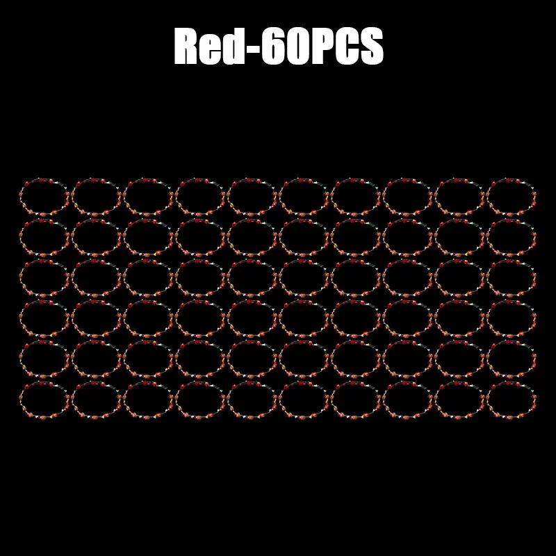 60 Adet Çiçek Çelenk Parlayan 10 LED'li Başlık Çelenk Taç Çiçekli Saç Bandı Parlayan Çelenk Düğün Partisi Noel Çelengi İçin