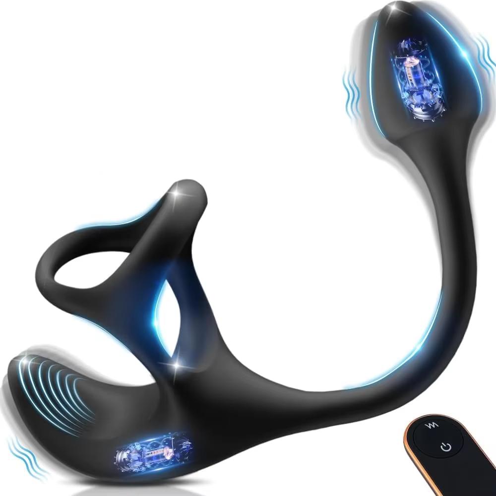 Anal Vibrator Male Sex Toys for Men Prostate Massager With Penis Ring Remote Anal Toy Adults Product Butt Plug for Women Gay