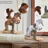 Horse Statue Modern Collectible Ornament Animal Sculpture Resin Figurine Desktop Decoration for Windowsill Living Room Shelf