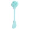 Handheld Silicone Face Cleaning Brush Mask DIY Mixing Stick Makeup Cleansing Brush(Green Double