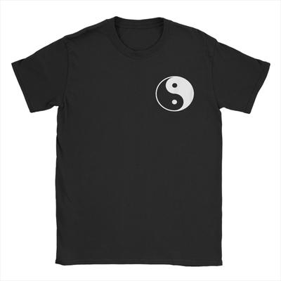 Vintage Yin Yang Bagua Σχηματισμός Μπλουζάκια Ανδρικά με Στρογγυλή Λαιμόκοψη Καθαρό Βαμβάκι Μπλουζάκι Κοντομάνικο T-Shirts Ρούχα για Πάρτι