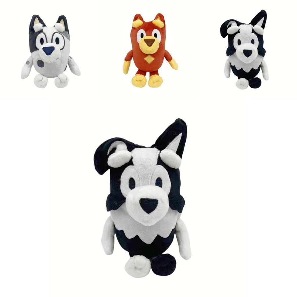 Adorable Blue And Orange Plush Dog Dolls Soft Crystal Velvet Toy For Kids