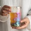 10.3oz/13oz Cold Drink Cup Fashionable Colorful Glass Cup Creative Wine Glass Bubble Water Mug High End Juice Milk Beverage Mugs