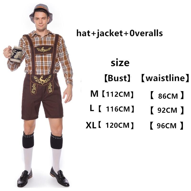 New German Oktoberfest Costume For Men And Women Adult Lederhosen Beer Festival Outfit