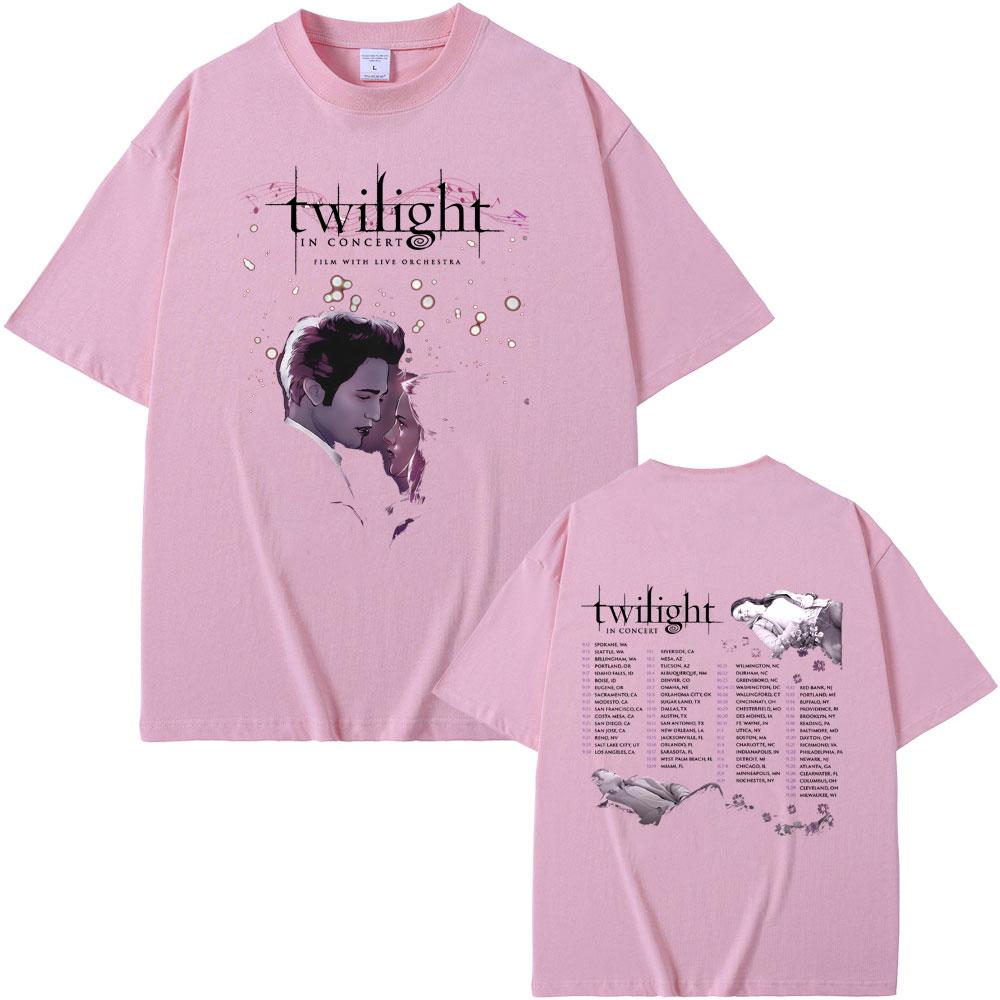 Trička Twilight in Concert Robert Pattinson Bella a Edward Cullen Grafické tričko Pánské Dámské Ležérní Bavlněná Vintage trička