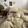 Vintage Floral Bedding Set Ins Single Double Size Duvet Cover No Filler Flat Sheet Pillowcase Soft Girls Home Bed Linens