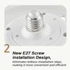 360° Moving Head Screw Fan Light Kitchen Smart Remote Control Exhaust Fan E27 Electric Ceiling Fan With Light