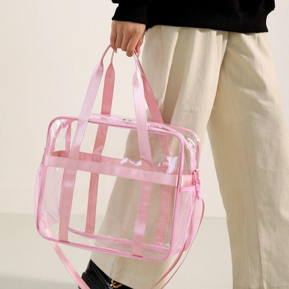 PVC Material Durchsichtig Crossbody Tasche Große Kapazität Strand Schwimmtasche Badezimmer Organisation
