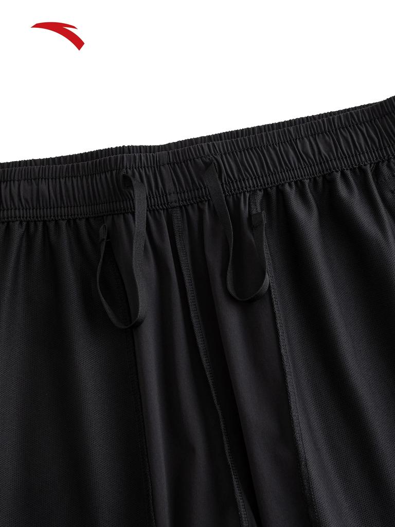 Anta Ice Silk Pants | Men's Summer Black Ice Silk Sports Long Pants for Running and Training Straight-Leg Pants
