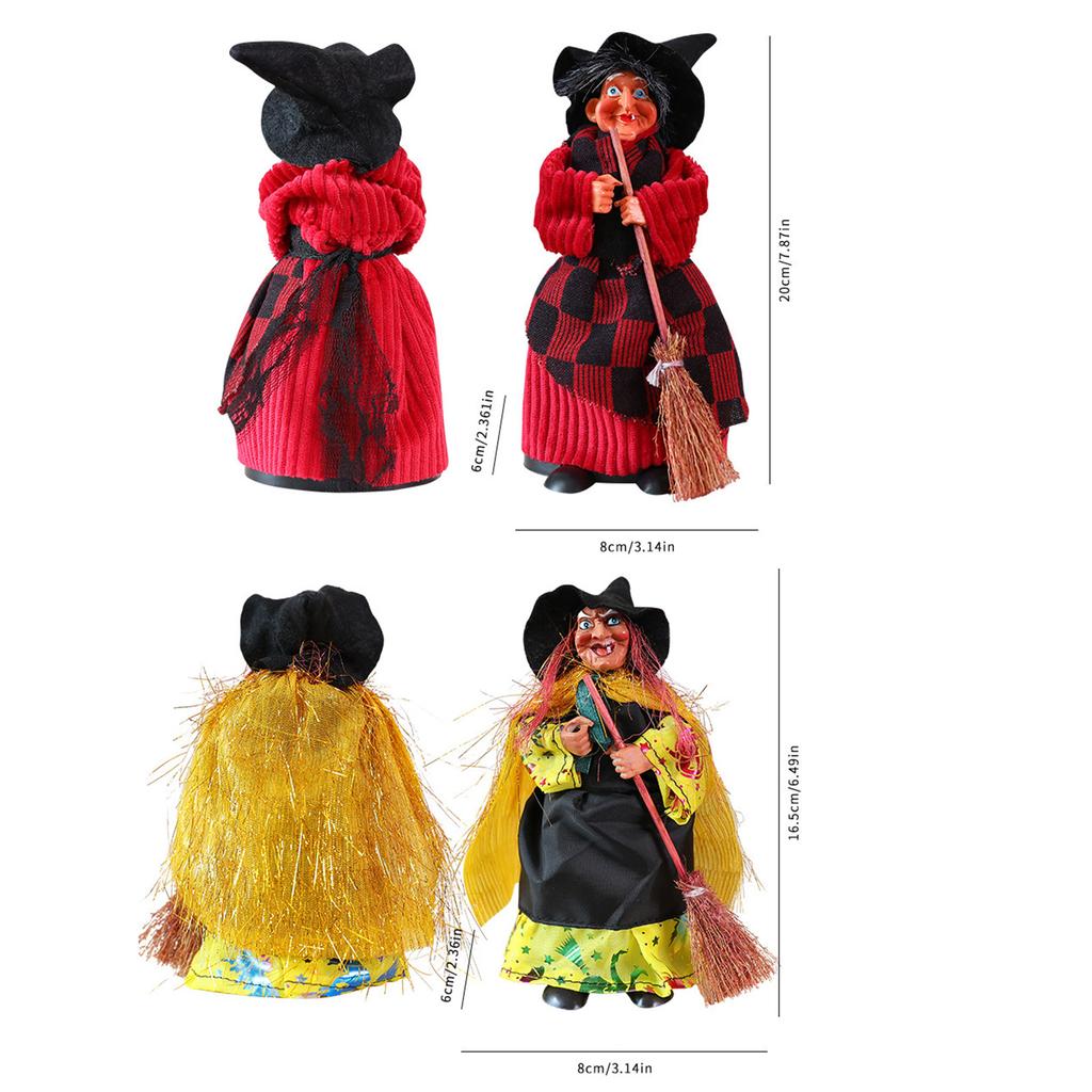 Vintage Halloween Witch Statue Plastic Durable Decor For Bar Home Party Indoor Outdoor Decoration