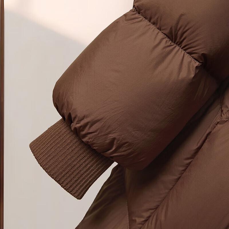 Ta Chi Women's Hooded Mid-Length 90% Duck Down Puffer Jacket