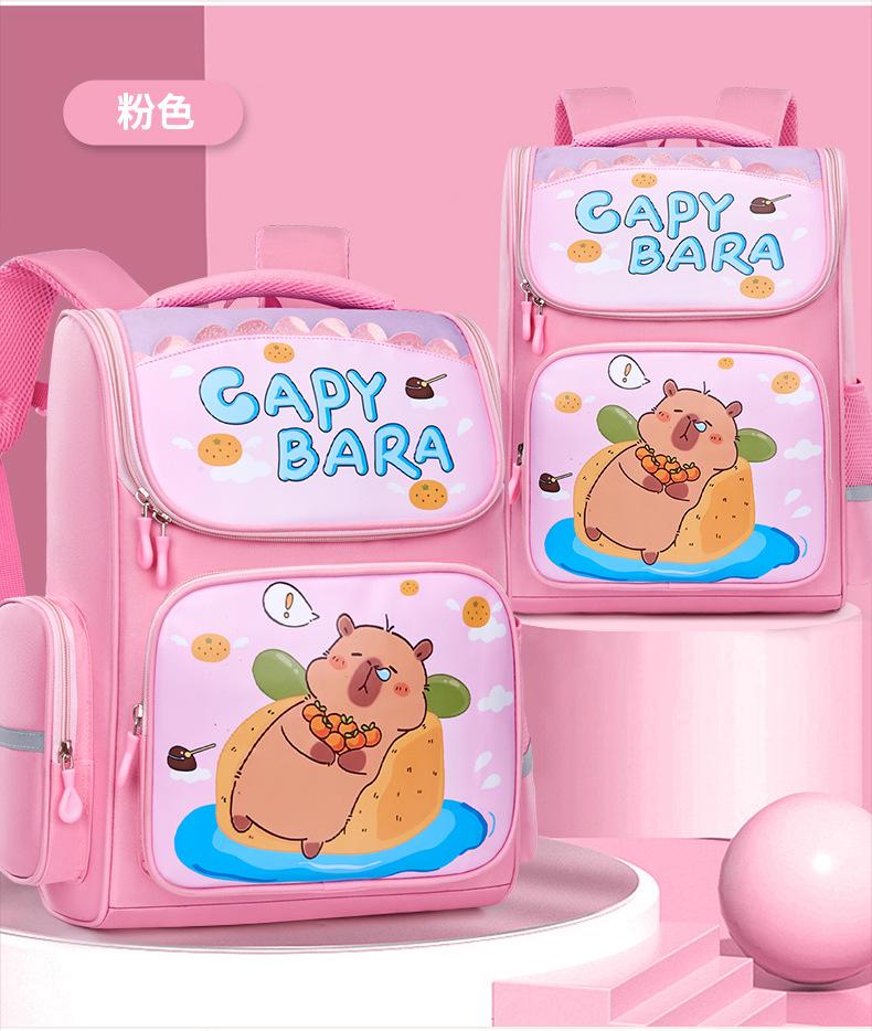 School BagsNew Children's , Cute Cartoon Backpack for Primary School Students In Grades 1-3, Burden Reduction and Spine Protection Space Back.