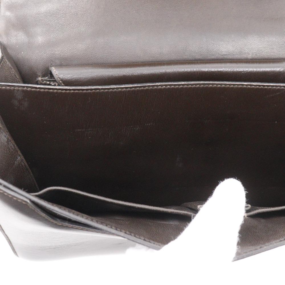 Hermes Paronniere Handtasche vintage Braun Box carf Damen Gebraucht