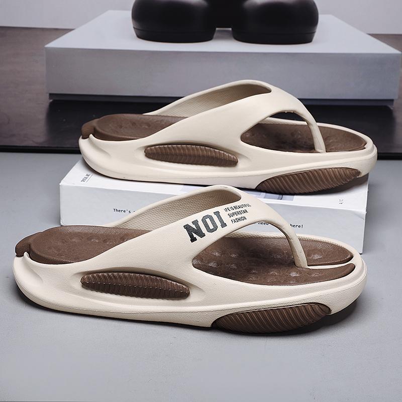 

Men Massage Flip Flops Outdoor Indoor Slippers Thick Sole Comfortable Men Beach Sandals Non-Slip Bathroom Home Men S Flip Flops 38-39