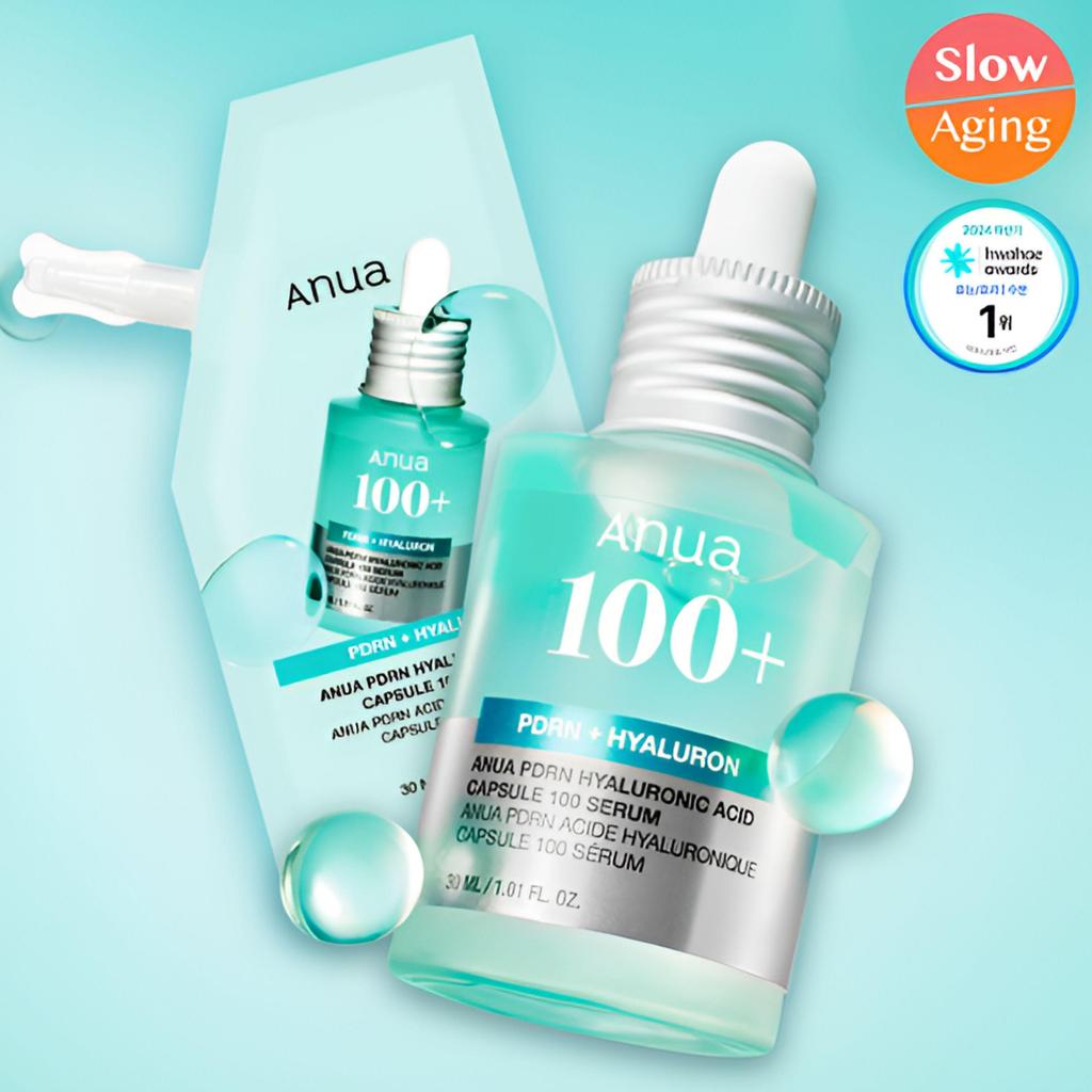 Anua PDRN Hyaluronic Acid Capsule 100 Serum 30ml (+30ml Refill Pack)
