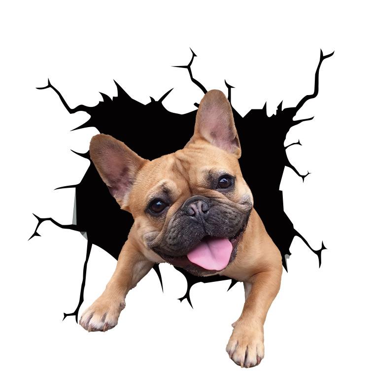 Animal Car Stickers Waterproof PVC Auto Scratch Occlude 3D Simulation Electrostatic Decal Car Window Home Decoration