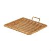 , Square, Woven Tray with Handle, Ideal for Home, Snacks, Fruit, Kitchen And Desk.