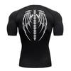 Maglietta Sportiva Uomo Maglia a Compressione Manica Corta Palestra Allenamento Corsa T-Shirt Uomo T-shirt Stampa Animeaderata Fitness Asciugatura Rapida Top