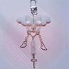Elegant Winged Beaded Phone Chain Charm Beaded Phone Pendant for Women and Girls