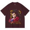 230 Gsm 100% Cotton Dragon Ball V18 Goku Print Unisex Heavy Cotton T Shirt