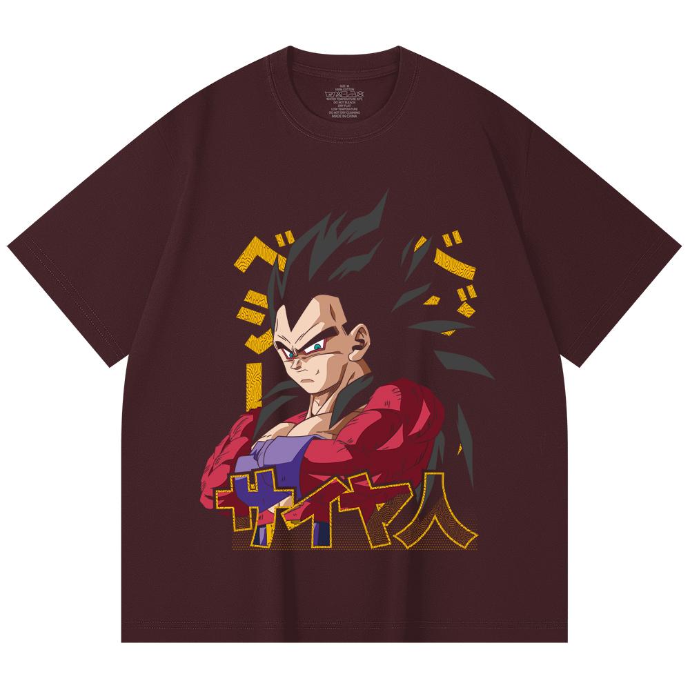 230 Gsm 100% Cotton Dragon Ball V18 Goku Print Unisex Heavy Cotton T Shirt