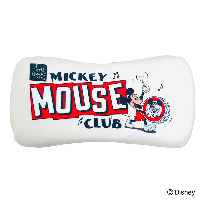 MORIPiLO Morishita Memory Foam Pillow, Mickey Mouse Design, Red, 15x30cm, Soft Plush Cushion, Disney 100th Anniversary Celebration, 4621124