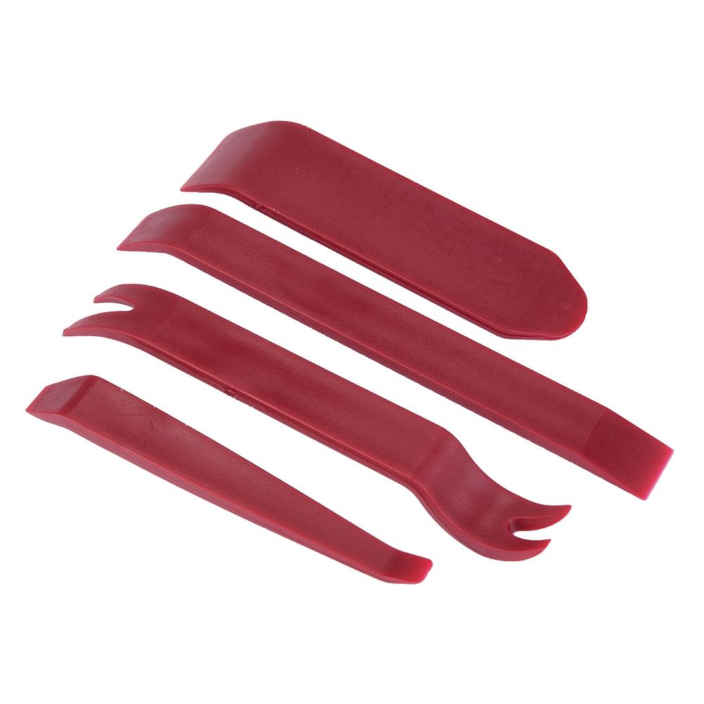 4Pcs Car Stereo Radio Pry Tools Kit Door Clip Panel Dashboard Hand Held Removal Install Tools